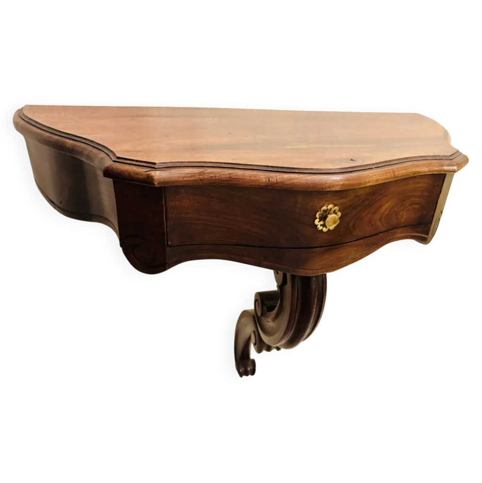Console d’applique en noyer – style Louis XV