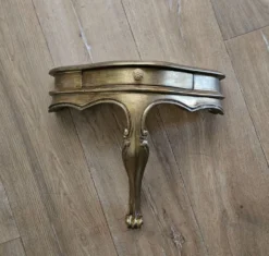 Console d'applique murale en bois doré sculpté Style Louis XV
