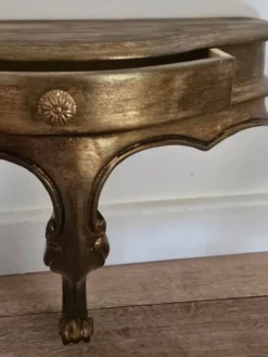 Console d'applique murale en bois doré sculpté Style Louis XV