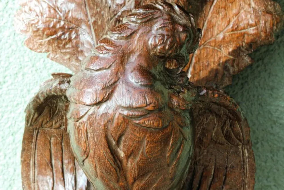 Console d'applique sculptée, forêt noire, 19ème siècle