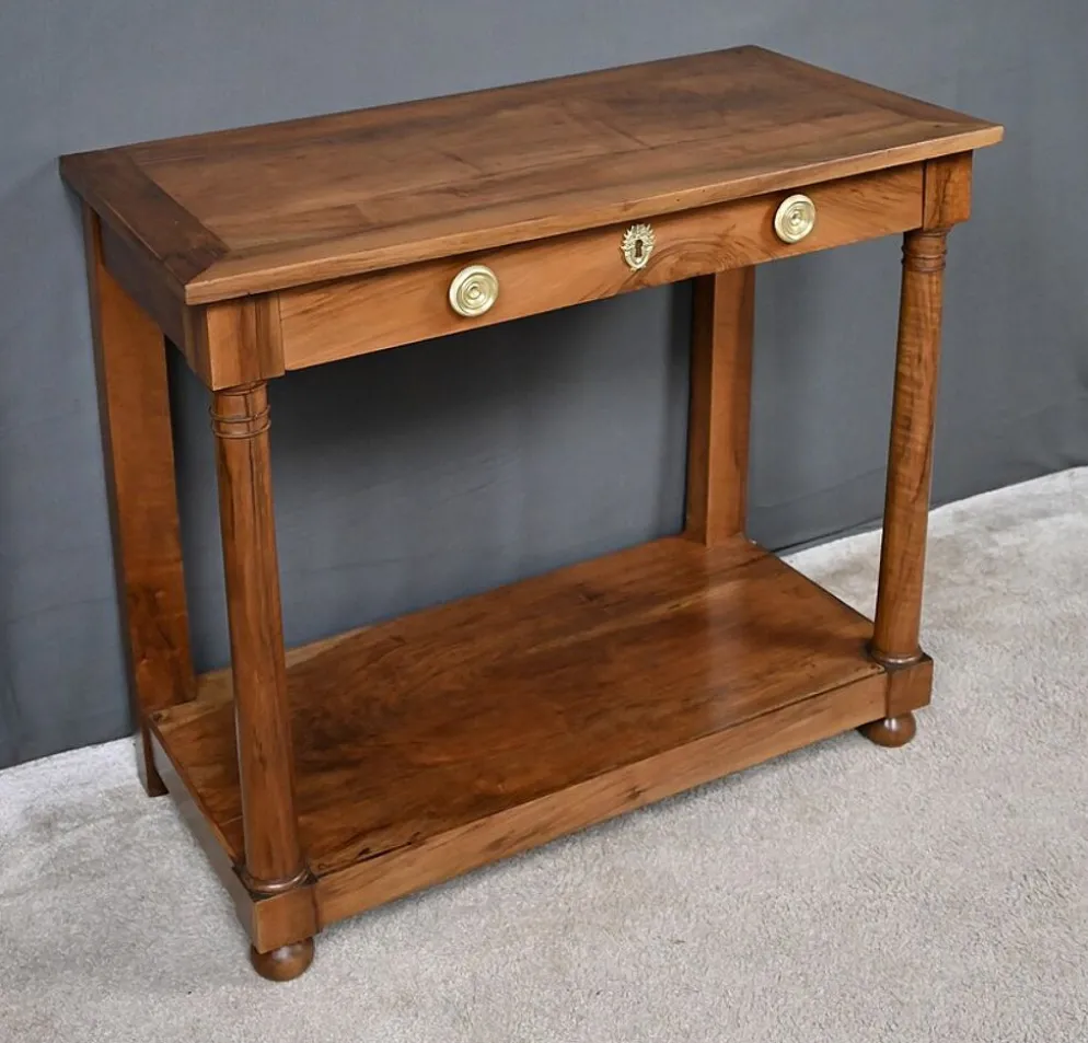 Console de propriété en noyer, époque Empire – début XIXe