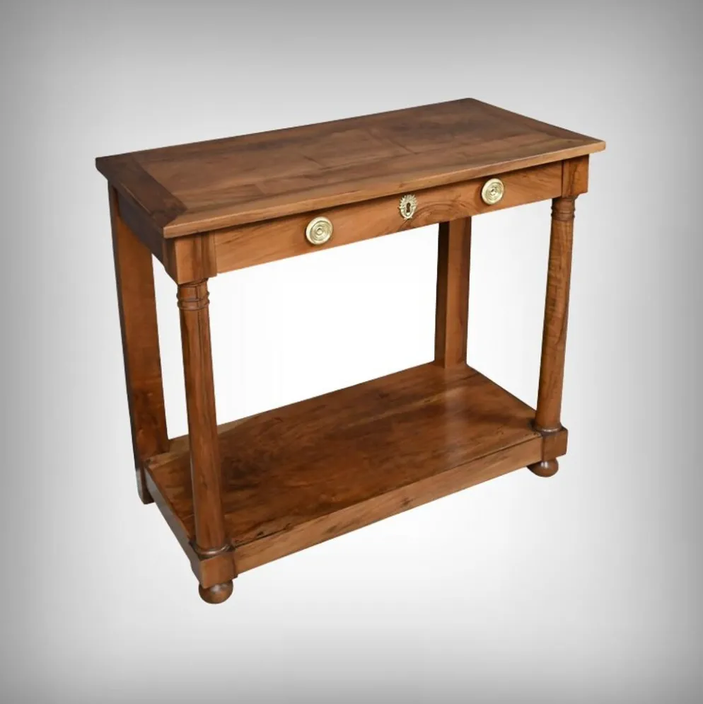 Console de propriété en noyer, époque Empire – début XIXe