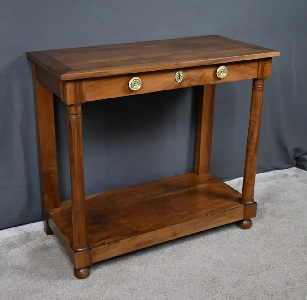 Console de propriété en noyer, époque Empire – début XIXe