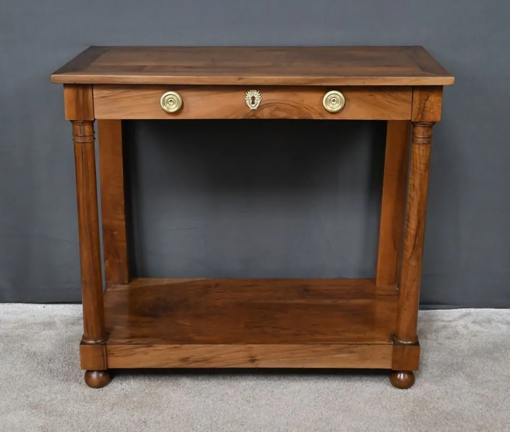 Console de propriété en noyer, époque Empire – début XIXe