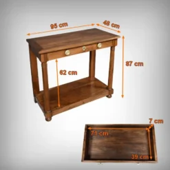 Console de propriété en noyer, époque Empire – début XIXe