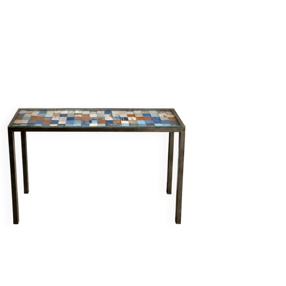 Console design – Pièce unique – Bois d'anciens bateaux