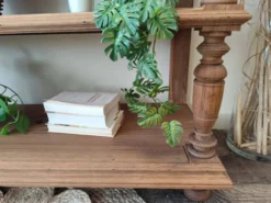 Console desserte meuble d'appoint en chêne massif