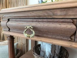 Console desserte meuble d'appoint en chêne massif
