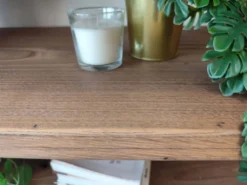 Console desserte meuble d'appoint en chêne massif