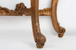 Console de style Louis XV du 20ème siècle avec plateau en marbre, France, années 1970.