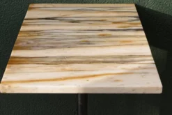 Console d'époque art déco en onyx et acier