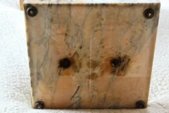 Console d'époque art déco en onyx et acier