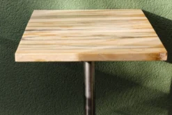 Console d'époque art déco en onyx et acier