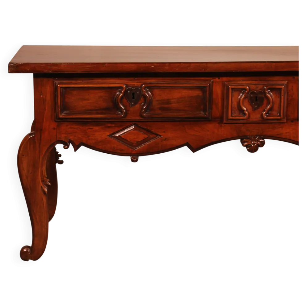 Console d'époque Louis XV Trois Tiroirs -espagne-18° Siècle