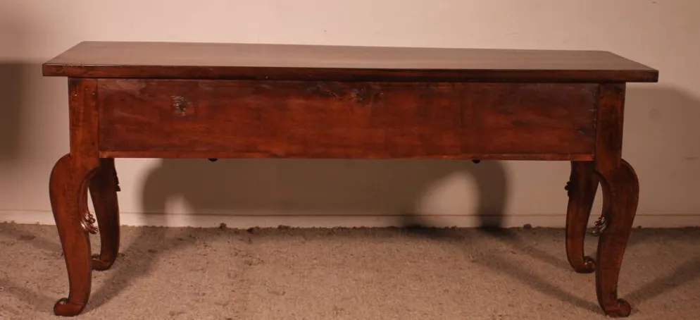 Console d'époque Louis XV Trois Tiroirs -espagne-18° Siècle
