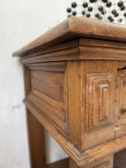Console drapière en chêne, 19ème