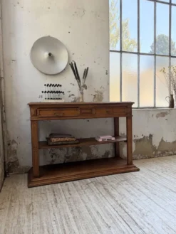 Console drapière en chêne, 19ème
