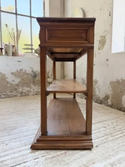Console drapière en chêne, 19ème