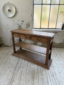Console drapière en chêne, 19ème