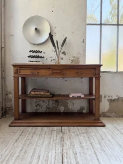 Console drapière en chêne, 19ème