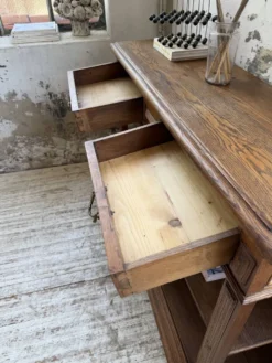 Console drapière en chêne, 19ème