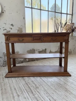 Console drapière en chêne, 19ème