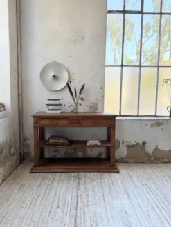 Console drapière en chêne, 19ème