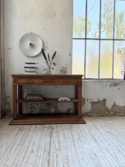 Console drapière en chêne, 19ème