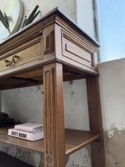 Console drapière en chêne, 19ème