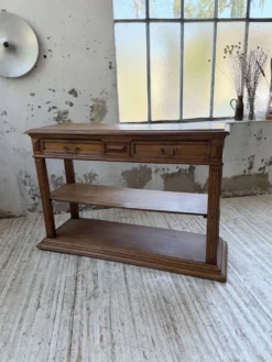 Console drapière en chêne, 19ème