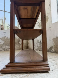 Console drapière en chêne, 19ème