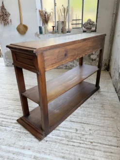 Console drapière en chêne, 19ème