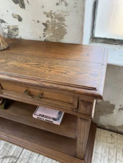 Console drapière en chêne, 19ème