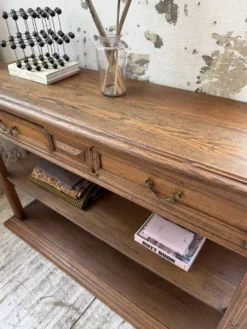 Console drapière en chêne, 19ème