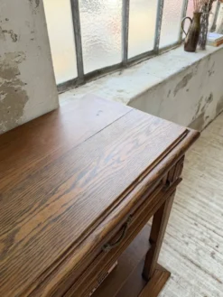 Console drapière en chêne, 19ème