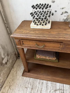Console drapière en chêne, 19ème