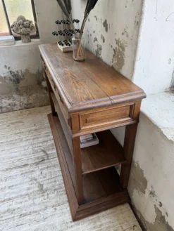 Console drapière en chêne, 19ème