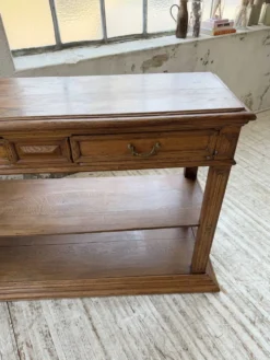Console drapière en chêne, 19ème