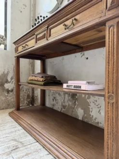 Console drapière en chêne, 19ème