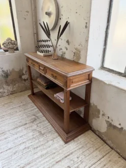 Console drapière en chêne, 19ème