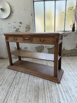 Console drapière en chêne, 19ème