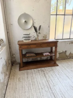 Console drapière en chêne, 19ème
