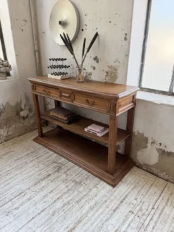 Console drapière en chêne, 19ème