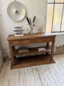 Console drapière en chêne, 19ème