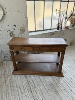 Console drapière en chêne, 19ème