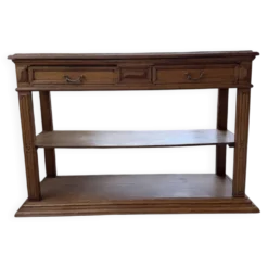 Console drapière en chêne, 19ème