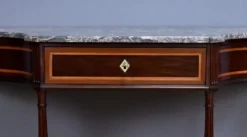 Console en acajou et marbre, époque Louis XVI – fin XVIIIe
