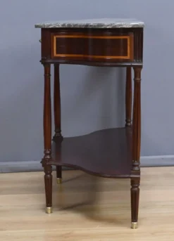 Console en acajou et marbre, époque Louis XVI – fin XVIIIe