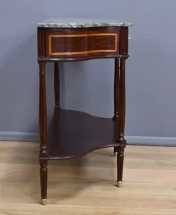 Console en acajou et marbre, époque Louis XVI – fin XVIIIe