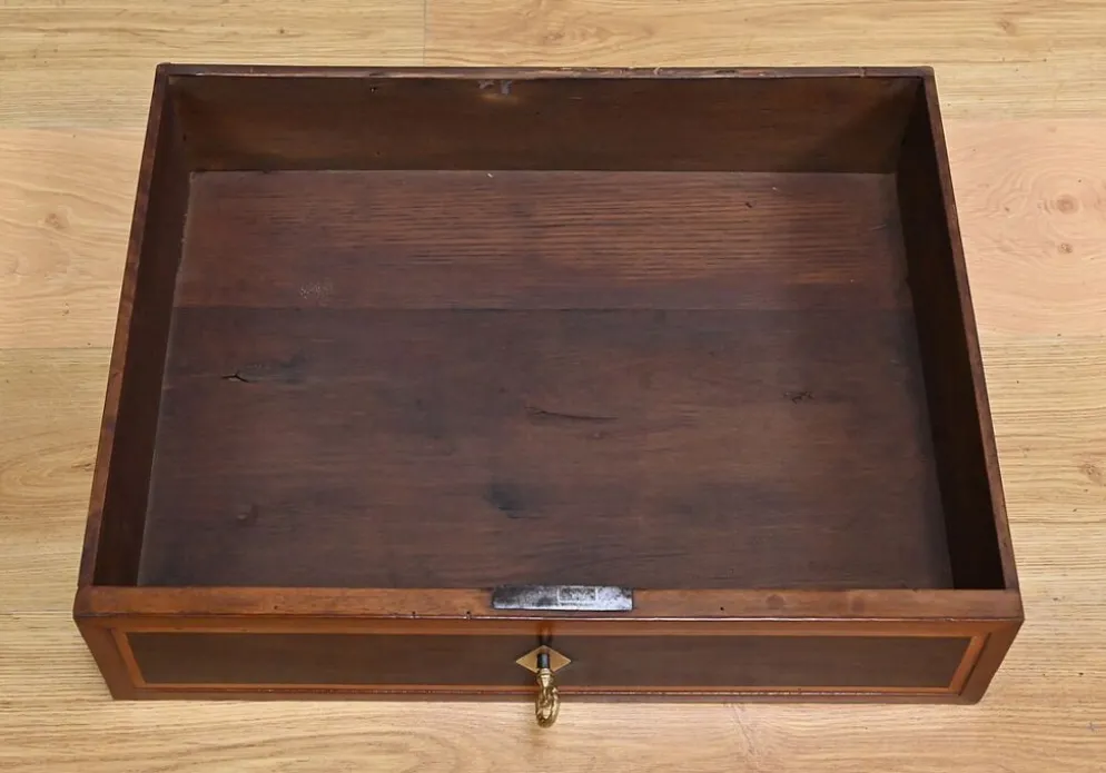 Console en acajou et marbre, époque Louis XVI – fin XVIIIe